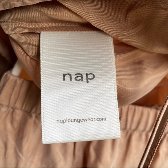 Nap Loungewear Puff Sleeve Set in Caramel size S NWT - Picture 6 of 9